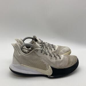 Mens Size 9 Nike Mamba Fury Sneakers Shoes White Metallic Gold CZ8770-100